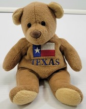Texas State Souvenir Beanbag Pellet Plush 8&quot; Bear Toy Collectible - $91.03 MXN