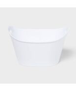 Sun Squad Polypropylene Oval Snack Bucket White - $19.28 CAD