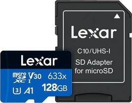 Lexar 633x UHS-I MicroSDXC Card U3 Micro SD 128GB, 256GB, 512GB with Adapters - £10.11 GBP+