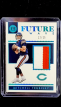 2018 Panini Encased Future Wave Materials Sapphire Patch Mitchell Trubisky /25 - £8.91 GBP