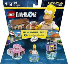 The Simpsons Lego Dimensions Springfield Adventure Level Pack NIB 71202 ... - $14.84