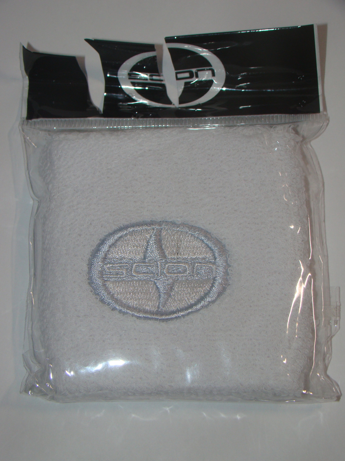 SCION - (1) White Sweat Wrist Band - $12.00