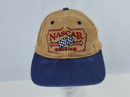 Vintage NASCAR Genuine racing Gear snap back hat duck brown VG condition cap - $23.75