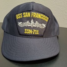 Vintage USS San Francisco SSN-711 Submarine Dolphins US Navy Sub Hat - $29.06