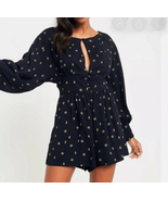 Free People Women’s Romper Love Grows Keyhole Black Combo XS - €27,80 EUR