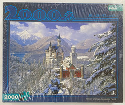Winter at Neuschwanstein Castle 2000 Piece 38" x 26" Puzzle: BRAND NEW / SEALED - $23.00