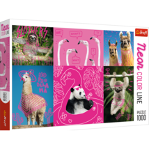 1000 Piece Jigsaw Puzzles, Crazy Animals, Silly Animals, Panda, Llama, S... - £15.21 GBP