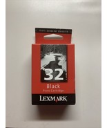 NEW Lexmark #32 Black Ink Cartridge 18C0032  Genuine ~ Free Ship - $7.59