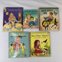 5 Vtg 50s &amp; 60s Little Golden &amp; Elf Books Barbie Worn Copies, Classic Children&#39;s - £22.87 GBP
