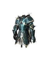 Medieval Knight Blue Chest Plate Armor, Pauldrons, Arm Bracer &amp; Tassets ... - $599.00