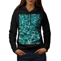 Wellcoda Blue Ocean Sea Art Ocean Womens Hoodie - £32.87 GBP