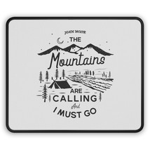 Personalized 9x7 Gaming Mouse Pad with Nature Poster Design, Mountain Range with - £11.52 GBP