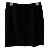 Eileen Fisher Skirt Petite Medium Pencil Black Stretch Viscose Blend Career - £28.23 GBP