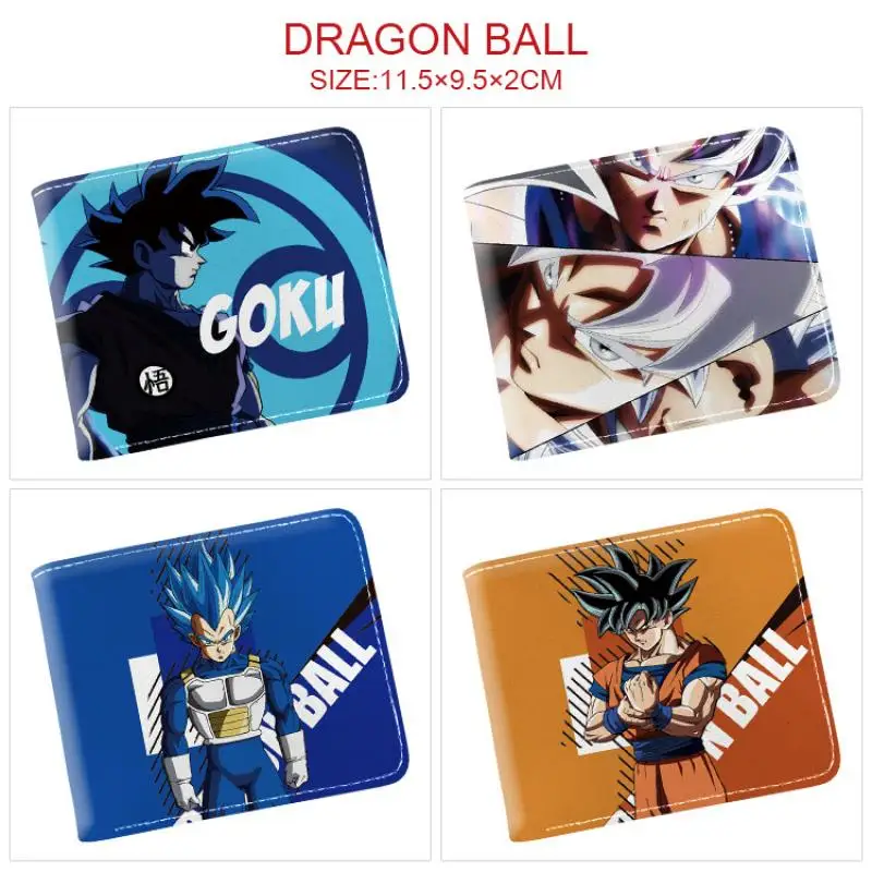 NEW Anime Dragon Ball Z Goku Cartoon Short Wallet Pu Leather Two Fold Wallet - £11.27 GBP