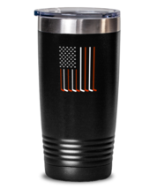 20 oz Tumbler Stainless Steel Insulated Funny American Flag Hockey  - £23.56 GBP