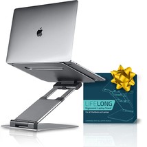 Ergonomic Laptop Stand For Desk, Adjustable Height Up To 20&quot;, Laptop Ris... - £93.35 GBP