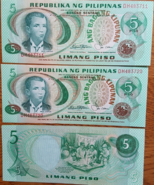 Republika ng Pilipinas Bangko Sentral 5 PISO Ang Bagong Lipunan Bonifaci... - $39.95