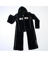Bcbg Maxazria Black Velour Hooded Jacket &amp; Pants Girl&#39;s 16 NWT $220 - £70.06 GBP