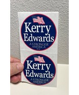 A Pair Of Official 2004 Kerry Edwards American Presidential Campaign Sti... - $6.67 CAD