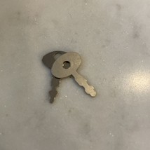2 Vintage Key Small Mini Padlock Appx 1” Replacement Diary Locks Trunk H... - $4.95