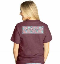 Simply Southern Heather Maroon Shells NWT Soft Ladies Lg and XLG Tee Shirt - $17.00