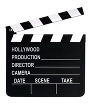 7X8 hollywood movie clap board prop ACTION director camera scene take Party toy - £7.18 GBP