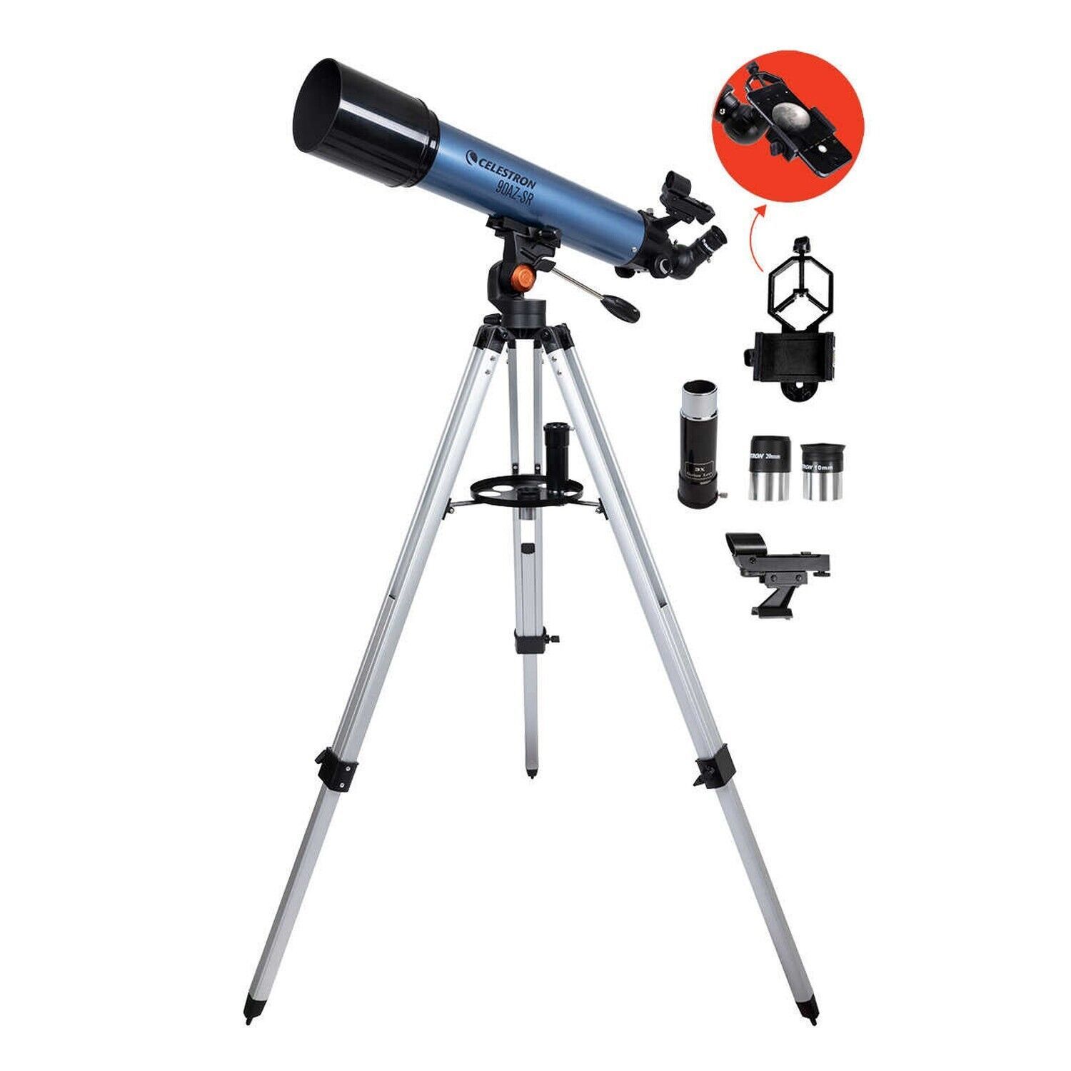 TELESCOPE CELESTRON TELESCOPES FOR BEGINNERS ADULTS TO SEE PLANETS REFRACTOR NEW - $233.99