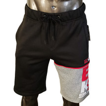 NWT ECKO UNLTD. MSRP $48.99 MEN&#39;S BLACK GRAY ADJUSTABLE PULL ON SHORTS S... - $18.69