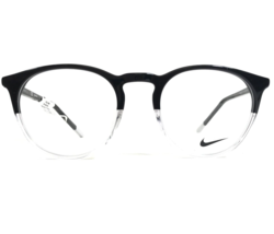 Nike Kids Eyeglasses Frames 7251 013 Black Clear Round Full Rim 49-20-145 - £50.16 GBP