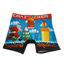 Crazy Boxer Mens Size L (36-38) Christmas Santa Claus Presents Boxer Brief - £11.16 GBP