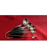 5 Stainless Measure Spoons w Soft Grip Handles Tbs 1/2 Tbs 1 tsp 1/2 tsp... - $272.68 MXN