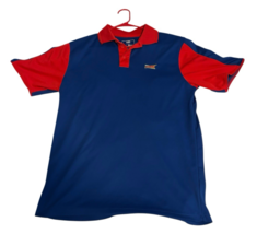 Sonic Polo Shirt Men&#39;s Med Blue &amp; Red Employee Short Sleeve See Measurem... - $28.50