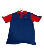 Sonic Polo Shirt Men&#39;s Med Blue &amp; Red Employee Short Sleeve See Measurem... - $524.10 MXN