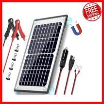 10W 12V Magnetic Solar Trickle Charger with MPPT Controller - Waterproof... - $62.07