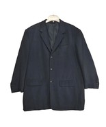 AXIS Men&#39;s XL Navy Blue Silk Blazer Jacket 3-Button Sports Coat Preppy C... - $52.93 CAD