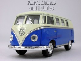 VW 1962 T1 (Type 2) Bus 1/32 Scale Diecast &amp; Plastic Model by Kinsmart - Blue - £13.44 GBP