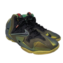 Nike Lebron 11 XI Kings Pride Basketball Shoes Size 7Y 621712-700 Green - $48.94