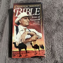 Charlton Heston Presents The Bible &quot;Jesus of Nazareth&quot; VHS New Sealed - $6.92