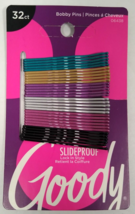 Goody Classics Pearl Metallic Bobby Pins Slides 32 count Slide Proof Hair - £7.91 GBP