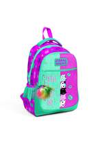 Kids Pink-water Green Three Compartment School Bag 23490 - £99.79 GBP