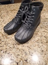 NEW Sperry Top Sider Men’s Size 11 M Avenue Duck Boot Black STS23428 - $78.21