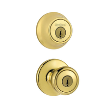 Kwikset Microban #96900-305 Combo Pack SNGL CYL TYLO Polished Brass - £19.46 GBP