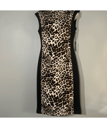 Vince Camuto Leopard Stretch Scuba Bodycon Dress - $30.87