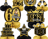 60Th Birthday Decoration 9 Pcs for Men Women 60Th Birthday Centerpieces ... - £17.51 GBP