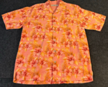 Tommy Bahama Shirt Men&#39;s Size Medium 100% Linen Floral Short Sleeve Button - $27.66