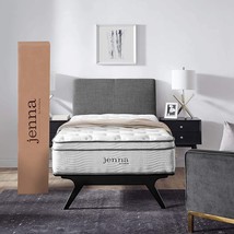 Modway Jenna 10” Innerspring and Memory Foam Twin Mattress With Individually - £155.44 GBP