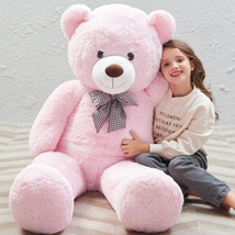 Giant Teddy Bear 47&quot; Large Stuffed Animal Plush Toy Valentines Day Birthday Gift - £50.64 GBP