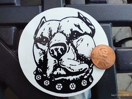 Small Hand made Decal sticker PITBULL PIT BULL DOG - $5.86