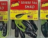 Arkie Sexeee Tail Shad Black Majik 8-Pack Fishing Lure Bait Tackle Lot o... - $12.86