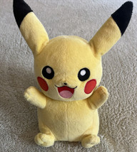 Pokemon Pikachu Yellow Fleece Light Up Sounds Stuffed Animal Toy - £7.32 GBP
